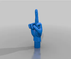 Hande Middle Finger For Middle Finger 3D Models
