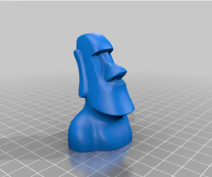 Moai Smooth 3D Models