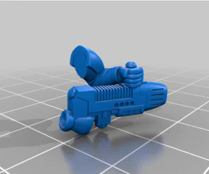 Simple Plasma Gun 2 Piece Remix 3D Models