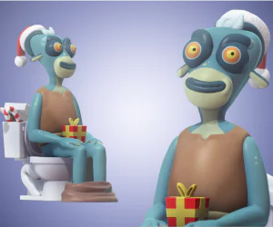 Tony Rick And Morty Christmas Edition 3D Models