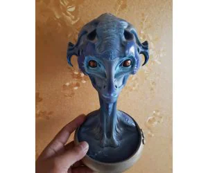 Alien Bust Stl 3D Models