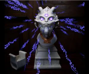 Nomai Statue Outer Wildsplus Glowing Eyes 3D Models