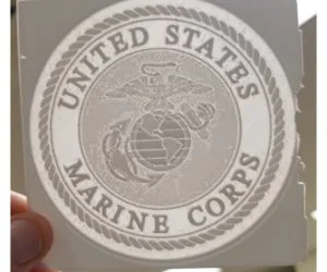 Us Marine Corps Lithophane 3D Models