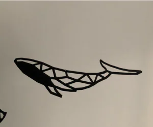 Geometric Whale 3D Models
