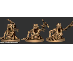 The Wretched Battleyak Miniatures Patreon Sample 3D Models