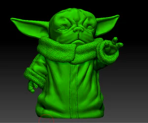 Yodapug Baby Yoda 3D Models