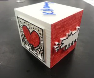 Keith Haring Cube 3D Models
