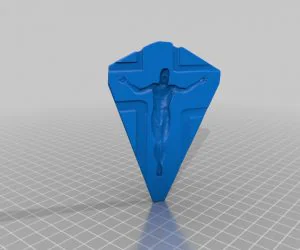 Jesus Optical Illusion Mould Hanger 3D Models
