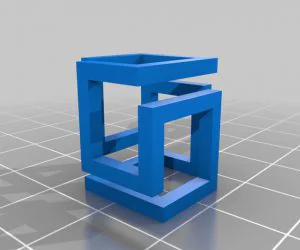 3D Cube Perspective Illusion 3D Models