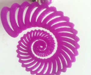 Sea Shell Pattern Keychain 3D Models