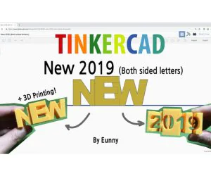 New 2019 Both Sided Letters 3D Models