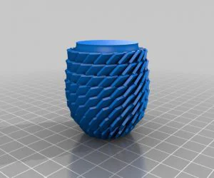 Hexagon Platelet Vase 3D Models