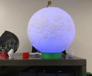 Glowing Moon Base 3D Models