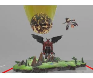 The Ultimate Spell ”Meteor” 3D Models