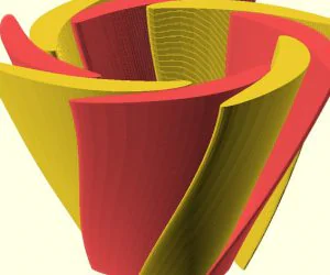 Dual Extrusion Petal Vase 3D Models