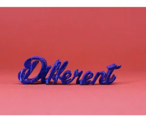 Text Flip Think Different 3D Models