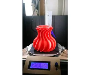 Semi Spiral Vase 3D Models