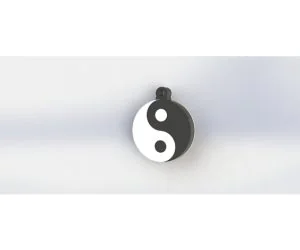 Yin Yang Keychain 3D Models