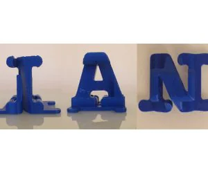 Ian: 3 Letters 1 Shape 3D Models