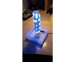 Elegant Minimalistic Crinkle Lamp Base 3D Models