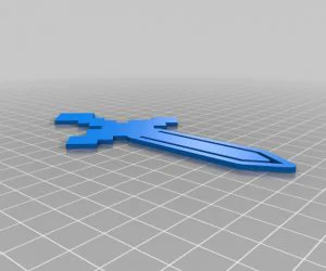 Minecraft Sword Bookmark 3D Models