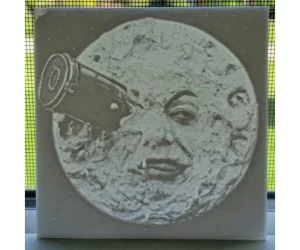 Moon Face Lithophane 3D Models