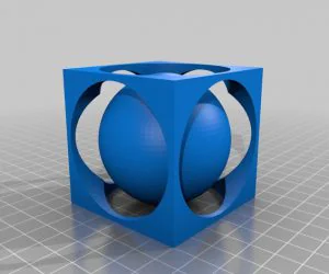 Ball Inside Of A Square 3D Models