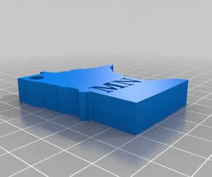 Minnesota Keychain 3D Models
