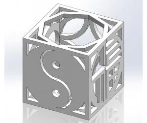 Chinese Culture Decorative Cube 3D Models