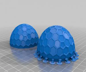 Buckyball Easter Egg Support 3D Models