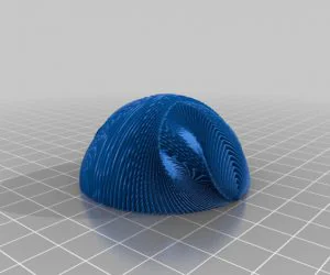 Striped 3D Dome Lithophane 3D Models