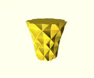 Customizable Geometric Vase 3D Models