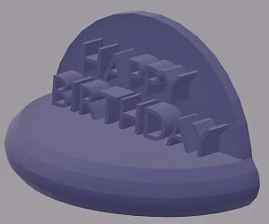 Happy Birthday Trinket 3D Models