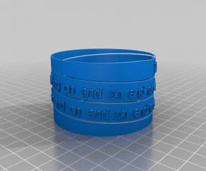 Spiral Poem Bracelet 3D Models