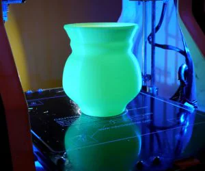 Green Glow Uv Torchiere Lamp 3D Models