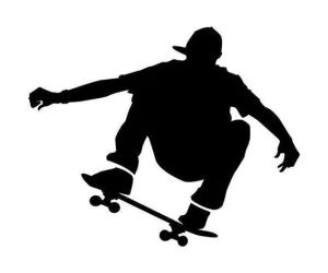 Skateboarder Stencil 3D Models