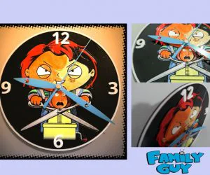 Reloj 3D Padre De Familia Chucky 3D Models