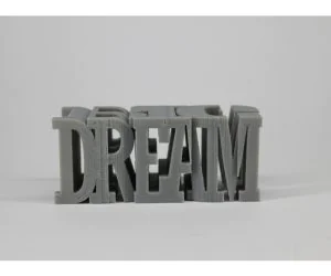 Text Flip Dream Big 3D Models