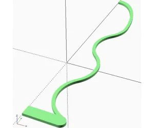 Customizable Convex And Concave Curve 3D Models