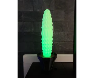 Cactus Origami With Led 3D Models