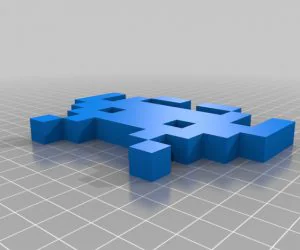 Pixel Art Openscad 3D Models