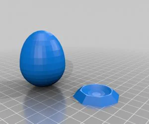 Egg And Stand 3D Models