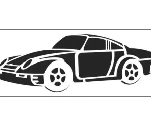 Car Stencil 3D Models