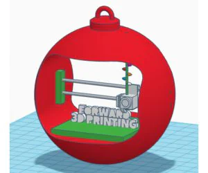 Forward 3D Printing Christmas Ornament 3D Models