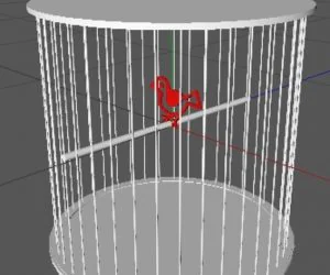 Bird In A Cage 3D Models