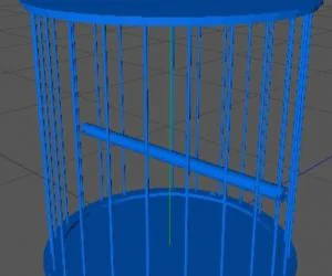 Bird In A Cage V2 3D Models