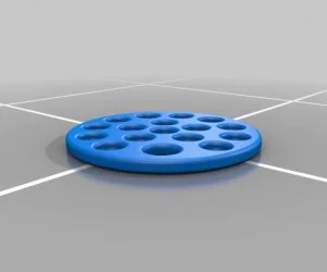 Simple Round Painters Palette 3D Models