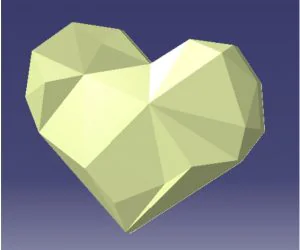 Geometric Heart 3D Models