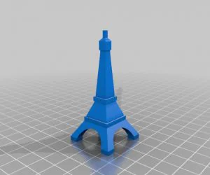 Low Poly Eiffel Tower 3D Models
