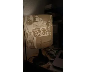 Usa Caricatural Lamp Shade 3D Models